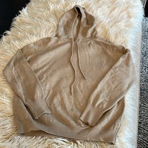 Cashmere Cotton Blend Sweater with hood